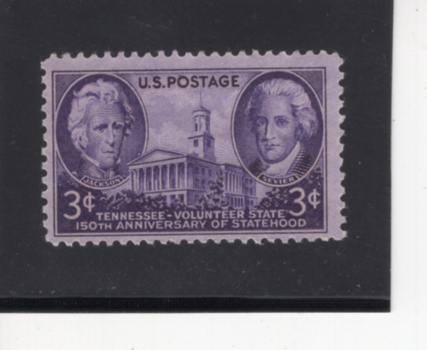 UNITED STATES(̱)-#941-3c-ANDREW JACKSON, JOHN SEVIER & TENNESSEE CAPITOL(ص 轼,  , ׳׽  ǻ)-1946.6.1