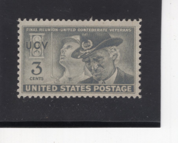 ﻿UNITED STATES(̱)-#998-3c-CONFEDERATE SOLDIER & UNITED CONFEDERATE VETERAN(  , ̱ ο ȸ)-1951.5.30