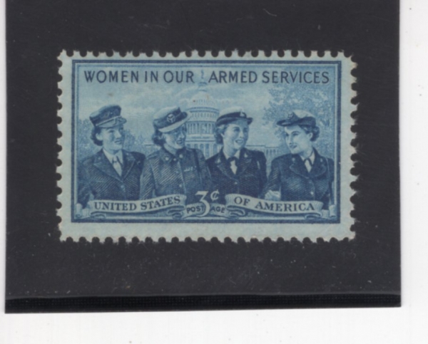 ﻿UNITED STATES(̱)-#1013-3c-WOMEN OF THE MARINE CORP., ARMY, NAVY AND AIR FORCE(غ, , ر  )-1952.9.11