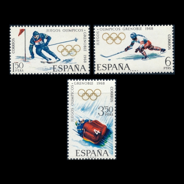 SPAIN()-#1509~11(3)-1968 WINTER OLYMPIC GAMES, GRENOBLE, FRANCE(1968  ø)-1968.2.6