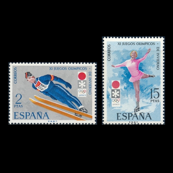 SPAIN()-#1701~2(2)-1972 WINTER OLYMPIC GAMES, SAPPORO, JAPAN(1972  ø)-1972.2.10