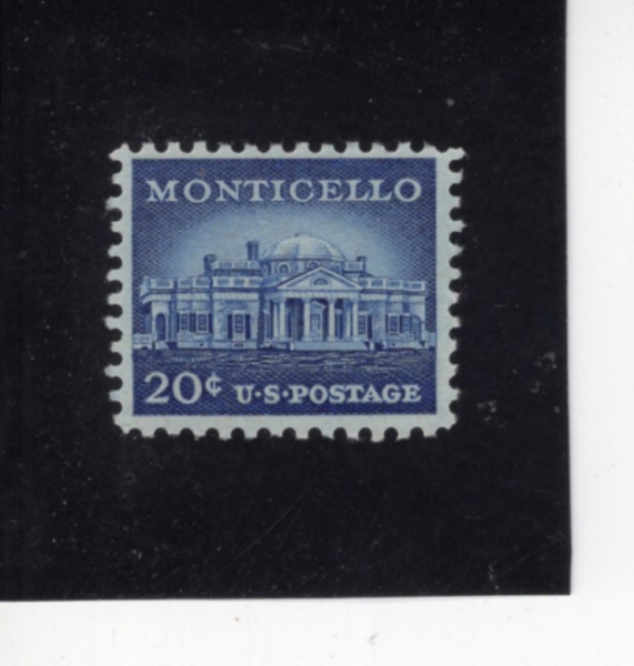 UNITED STATES(̱)-#1047-20c-MONTICELLO(Ƽÿ)-1958
