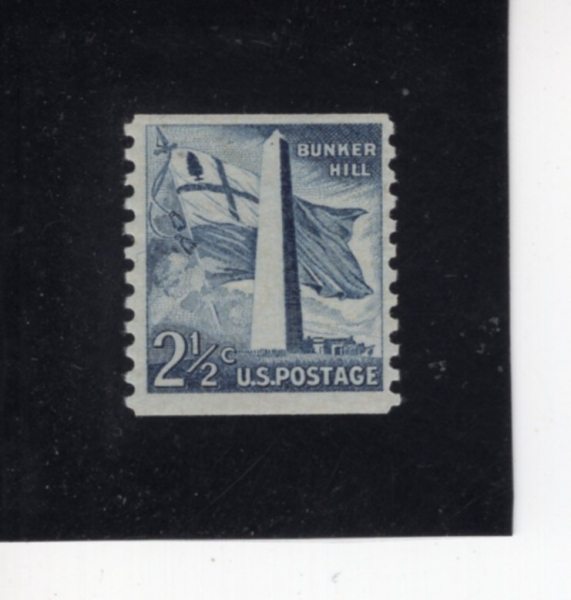 UNITED STATES(̱)-#1056-2 1/2c-BUNKER HILL MONUMENT, MASS, FLAG(Ŀ  , )-1959