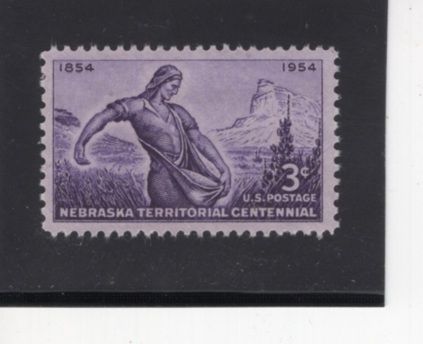 UNITED STATES(̱)-#1060-3c-MITCHELL PASS, SCOTTS BLUFF & \"THE SOWER,\" BY LEE LAWRIE( ī θ, ÿ н,   买, \"  Ѹ \")-1954.5.7