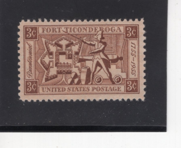 UNITED STATES(̱)-#1071-3c-MAP OF THE FORT, ETHAN AND ARTILLERY(Ʈ ̼ ٷ)-1955.9.18