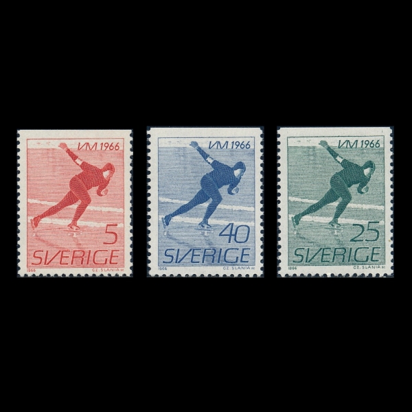 SWEDEN()-#696~8(3)-SPEED SKATER(ǵ )-1966.2.18