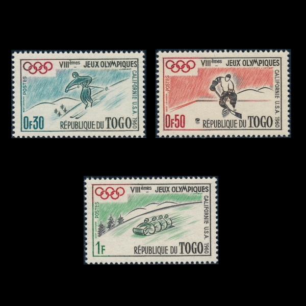 TOGO()-#369~71(3)-8TH WINTER OLYMPIC GAMES, SQUAW VALLEY, CALIF.(1960  ø)-1960