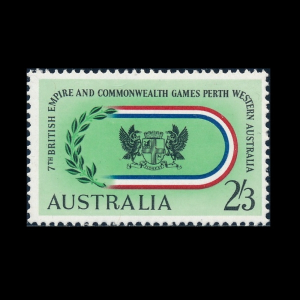 AUSTRALIA(����Ʈ���ϸ���)-#350-2sh3p-ARMS OF PERTH(��ȣ�� �۽��� ����)-1962.11.1��