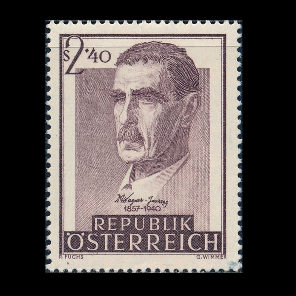 AUSTRIA(Ʈ)-#615-2.40s-DR. JULLUS WAGNER-JAUREGG(콺 ٱ׳-ڿ췹)-1957.3.7
