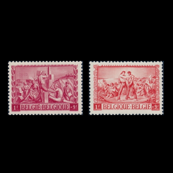 BELGIUM(���⿡)-#B397~8(2��)-FOR THE POSTAL EMPLOYEES\