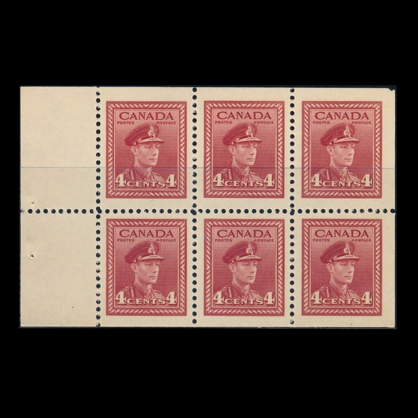 CANADA(ĳ����)-BOOKLET(6)-#254a-4c-KING GEORGE VI(���� 6��)-1943��