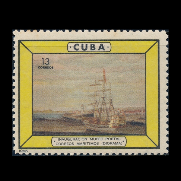 CUBA(����)-#933-13c-DIORAMAS IN NEW CUBAN POSTAL MUSEUM(�� ���� ���� �ڹ��� �� �����)-1949.8.1��