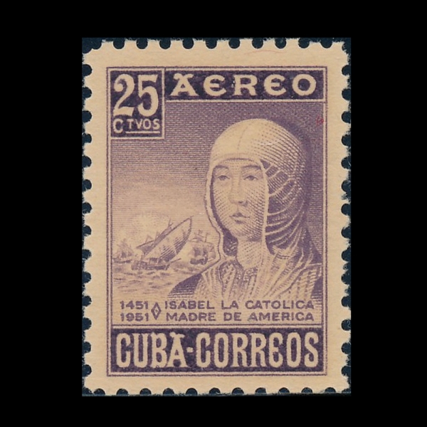 CUBA(����)-#C50-25c-ISABELLA I(�̻级�� 1��)-1952.2.22��