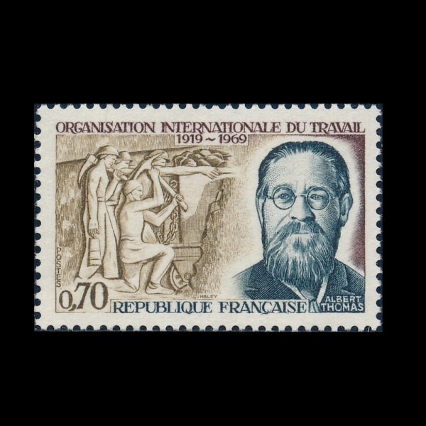 FRANCE(������)-#1247-70c-ALBERT THOMAS AND THOMAS MEMORIAL, GENEVA(�˺���Ʈ �丶�� ����)-1969.5.10��