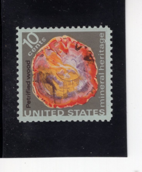 UNITED STATES(�̱�)-#1538-10c-PETRIFIED WOOD(��ȭ��)-1974.6.13��