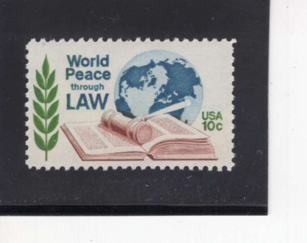 UNITED STATES(�̱�)-#1576-10c-LAW BOOK, OLIVE BRANCH AND GLOBE(���� å, �ø��� ����, ����)-1975.9.29��