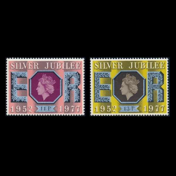 GREAT BRITAIN(����)-#813~4(2��)-QUEEN ELIZABETH II(�����ں��� 2��)-1977��
