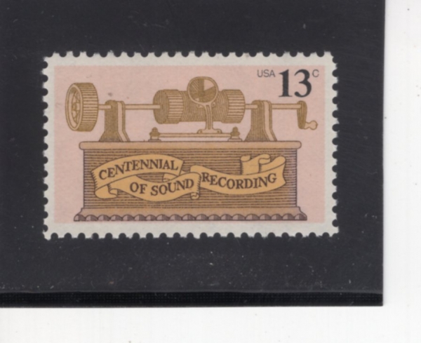 UNITED STATES(�̱�)-#1705-13c-TIN FOIL PHONOGRAPH(ƾ���� ������)-1977.3.23��