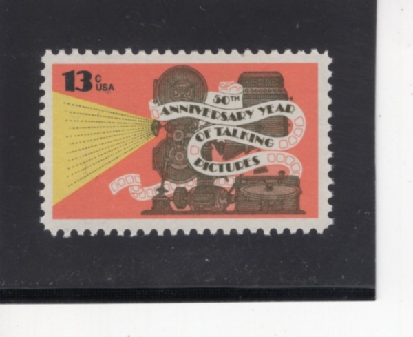 UNITED STATES(�̱�)-#1727-13c-MOVIE PROJECTOR AND PHONOGRAPH(��ȭ �������Ϳ� ������)-1977.10.6��