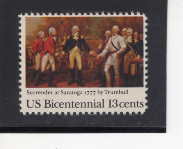 UNITED STATES(�̱�)-#1728-13c-SURRENDER OF BURGOYNE, BY JOHN TRUMBULL(�� Ʈ����, ������ �屺�� �׺�)-1977.10.7��