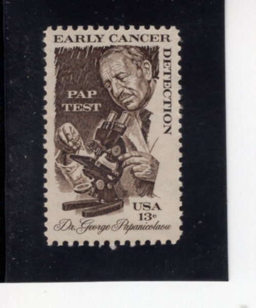 UNITED STATES(�̱�)-#1754-13c-DR. GEORGE PAPANICOLAOU(�Կ�������� ���Ĵ��ݶ��)-1978.5.18��