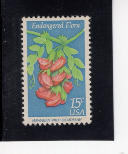 UNITED STATES(�̱�)-#1784-15c-HAWAILIAN WILD BROADBEAN(�Ͽ��� �߻� ��ε��)-1979.6.7��