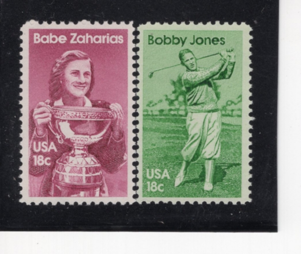 UNITED STATES(�̱�)-#1933~4(2��)-MILDRED DIDRIKSON ZAHARIAS AND ROBERT TYRE JONES(���̺� ��帯�� ���ϸ��ƽ�, �ٺ� ����)-1981.9.22��