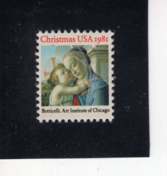 UNITED STATES(�̱�)-#1939-20c-MADONNA AND CHILD, BOTTICELLI(���� ��Ƽÿ��, \"����� �Ʊ� ����\")-1981.10.28��