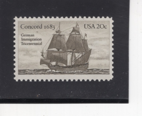 UNITED STATES(�̱�)-#2040-20c-CONCORD, 1683(���ڵ�)-1983.4.29��