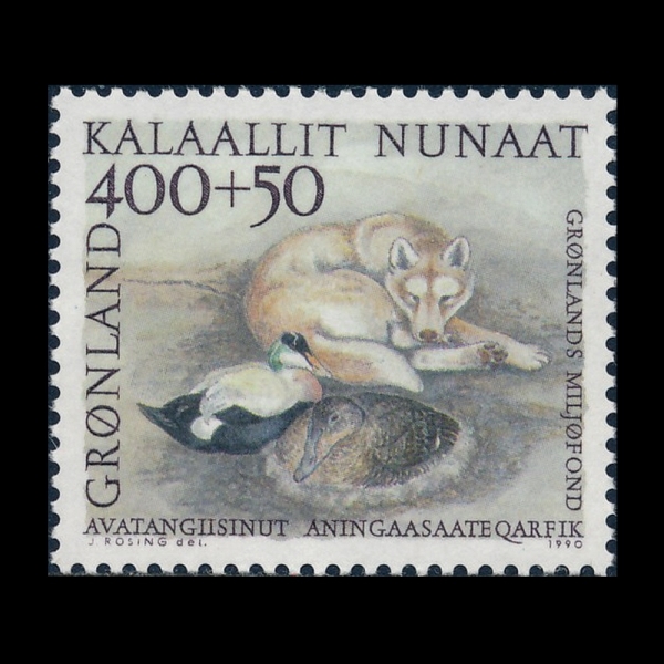 GREENLAND(�׸�����)-#B14-400+50o-SLED DOG, COMMON ELDER(��� ��, ��������)-1990.9.6��