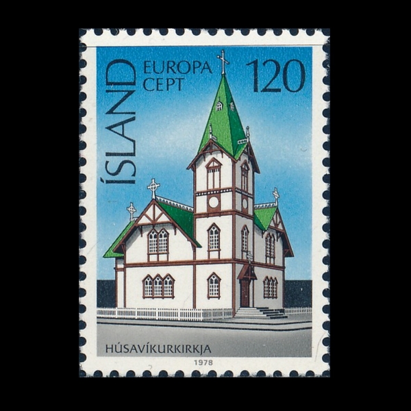 ICELAND(���̽�����)-#507-120k-HUSAVIK CHURCH, 1906(�Ļ������Ű��ļ)-1978.5.2��