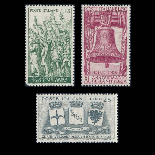 ITALIA(��Ż����)-#755~7(3��)-40TH ANNIV. OF ITALY\