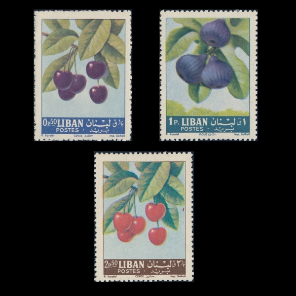 LEBANON(���ٳ�)-#392~4(3��)-CHERRIES(ü��)-1962��