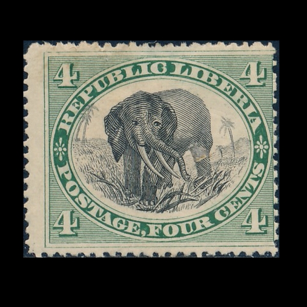 LIBERIA(���̺�����)-#35-4c-ELEPHANT(�ڳ���)-1892��