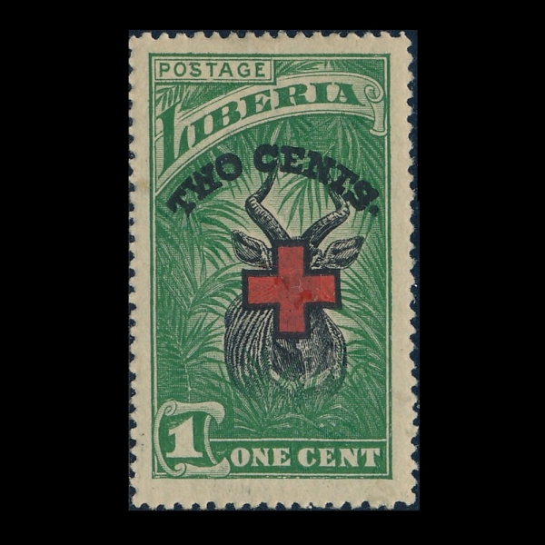 LIBERIA(���̺�����)-#B3-1+2c-BONGO ANTELOPE(����)-1912��