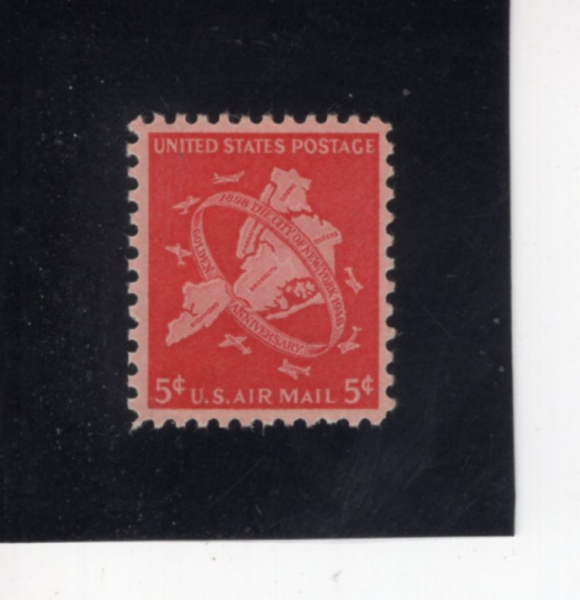 UNITED STATES(�̱�)-#C38-5c-MAP OF FIVE BOROUGHS, CIRCULAR BAND & PLANES(������� ��ġ��, ���� ��, �����)-1948.7.31��