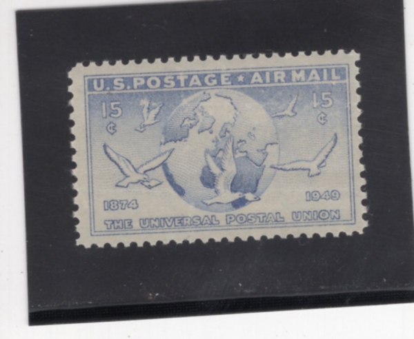 UNITED STATES(�̱�)-#C43-15c-GLOBE & DOVES CARRYING MESSAGES(�۷κ�� �޽����� ���� ��ѱ�)-1949��