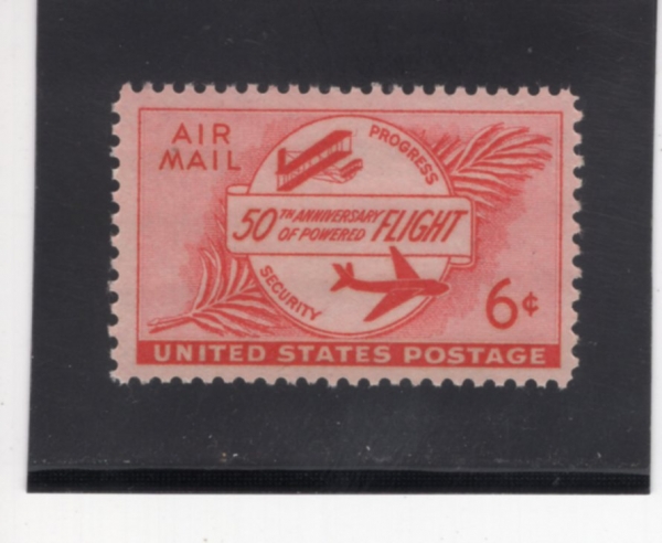 UNITED STATES(�̱�)-#C47-6c-POWERED FLIGHT, 50TH ANNIV., FIRST PLANE AND MODERN PLANE(�Ŀ��� �ö���Ʈ 50�ֳ�, �� �����)-1953.5.29��