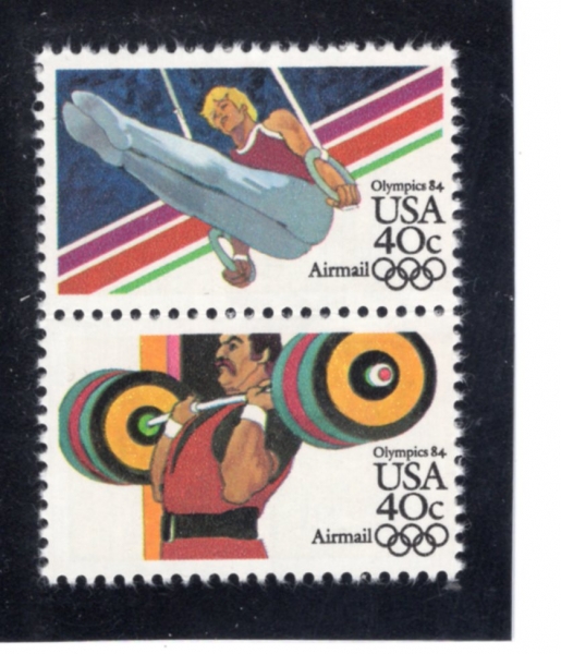 UNITED STATES(�̱�)-#C107~8(2��)-SUMMER OLYMPICS, 1984(1984�� �ϰ� �ø���)-1983.4.8��