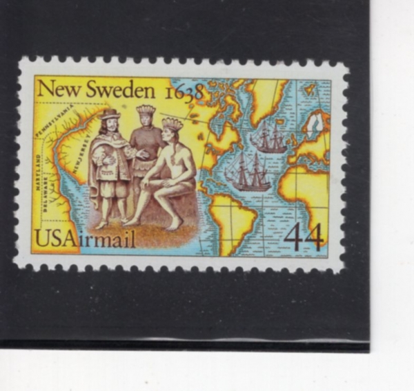 UNITED STATES(�̱�)-#C117-44c-SETTLING OF NEW SWEDEN, 350TH ANNIV.(�� ������ ���� 350�ֳ�)-1988.3.29��