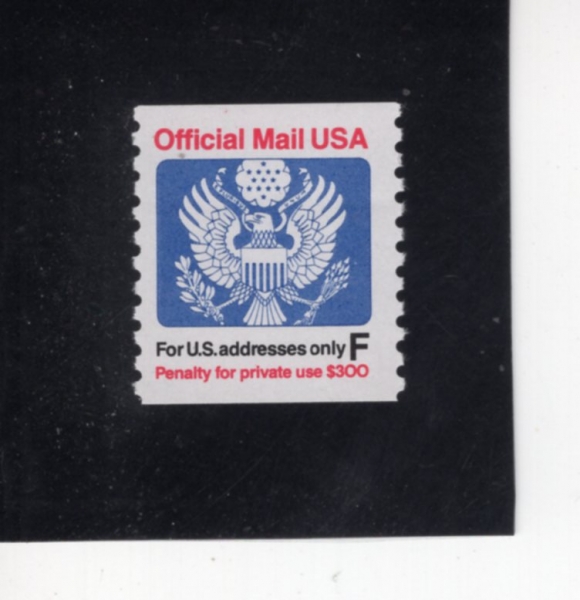 UNITED STATES(�̱�)-#O144-29c-OFFICIAL MAIL AND EAGLE(���� �̸���, ������)-1991��