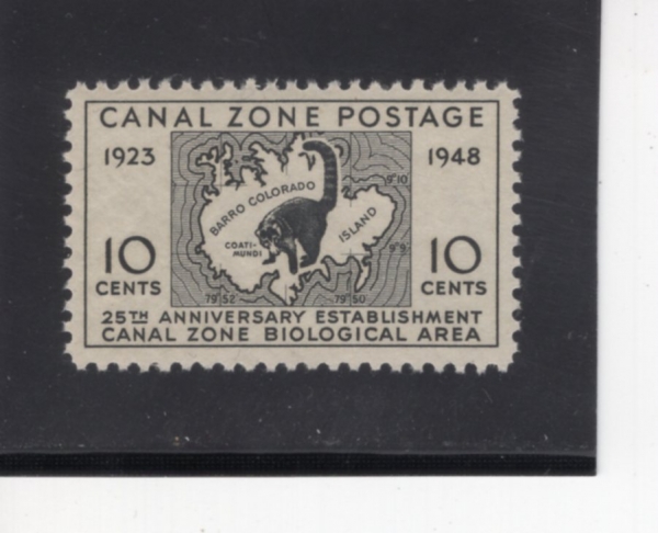 CANAL ZONE(�ĳ��� ���� ����)-#141-10c-MAP OF BIOLOGICAL AREA AND COATI-MUNDI(��������, �ھ�Ƽ��)-1948.4.17��
