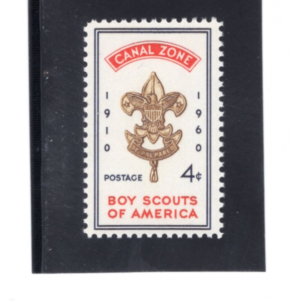 CANAL ZONE(�ĳ��� ���� ����)-#151-4c-BOY SCOUT BADGE(���� ����)-1960.2.8��