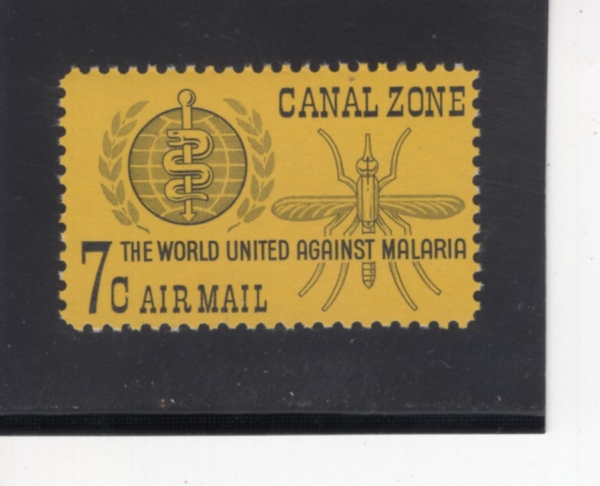 CANAL ZONE(�ĳ��� ���� ����)-#C33-7c-MALARIA ERADICATION EMBLEM AND MOSQUITO(���󸮾� ����, ���)-1962.9.24��