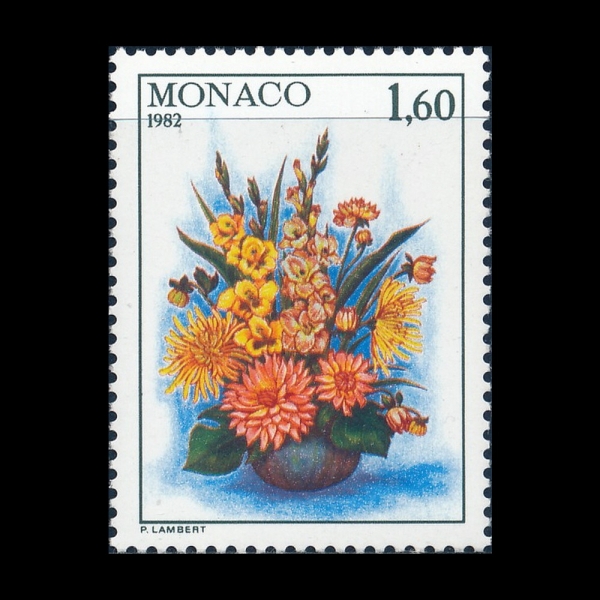 MONACO(����)-#1353-1.60fr-BOUQUET(����)-1982��