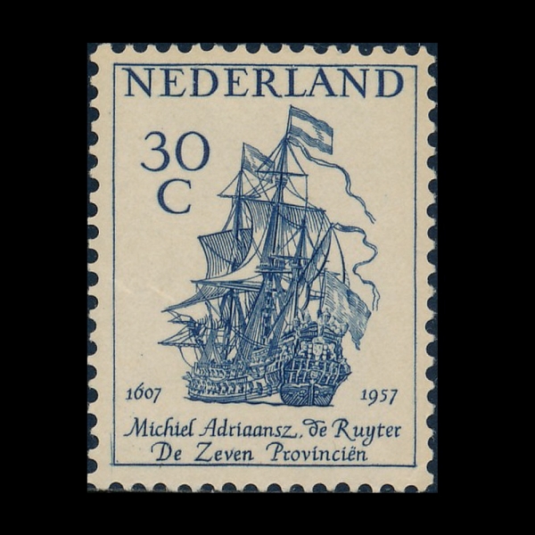 NETHERLANDS(�״�����)-#371-30c-FLAGSHIP \"DE ZEVEN PROVINCIEN\"(�� ���� ���κ�ÿ�)-1957.7.2��