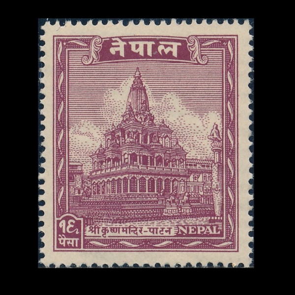 NEPAL(����)-#54-8p-TEMPLE OF KRISHNA(ũ������ ���)-1949.10.1��