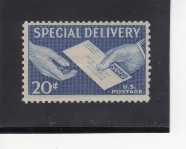 UNITED STATES(�̱�)-#E20-20c-SPECIAL DELIVERY LETTER, HAND TO HAND(Ư�� ��� – ���� ���� ������)-1954.10.13��