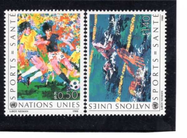UNITED NATIONS,OFFICES IN GENOVA, SWITZERLAND(���׹��� ���� �繫��)-#169~70(2��)-HEALTH IN SPORTS(������ ����)-1988.6.17��