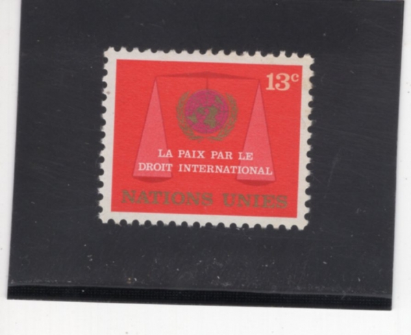 UNITED NATIONS,OFFICES IN NEW YORK(���� ����-����)-#198-13c-UN EMBLEM AND SCALES OF JUSTICE(���� ������, ������ ����)-1969.4.21��